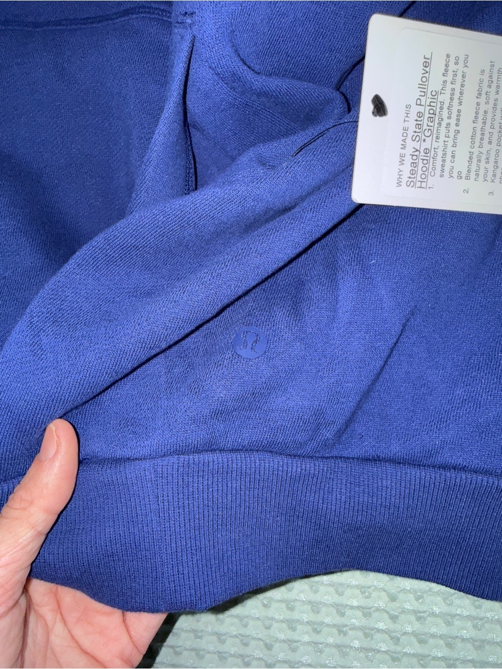 NWT Lululemon Steady State Pulliver Hoodie 'For All Runners' *Graphic size XXL - Picture 7 of 8